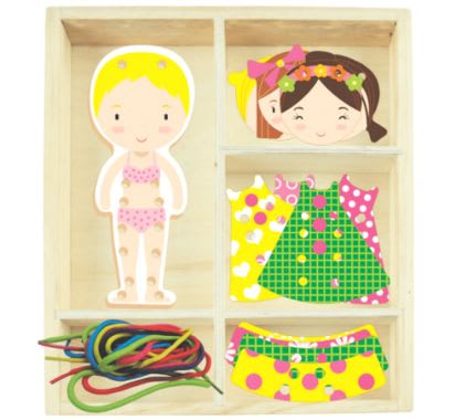 JUEGO MADERA PASADO LACING GIRL TACJUEDI85