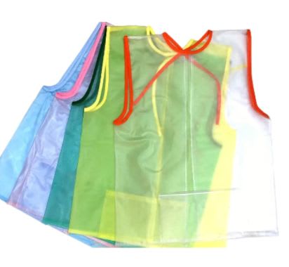 MANDIL PLASTICO C/MANGAS 2-3 AÑOS