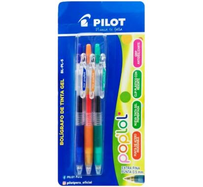 BOLIGRAFO POP LOL BL-PL-5 X3 (AZ,NAR,VD)
