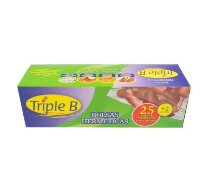 BOLSA ZIPP MEDIANA PACK X 25 UNIDADES