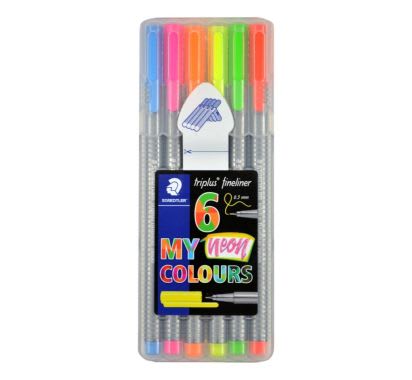 PLUMON FINELINER TRIPLUS 0.3MM NEON X6