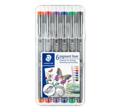 ESTILOGRAFO PIGMENT LINER 0.5MM X6 COL SURT