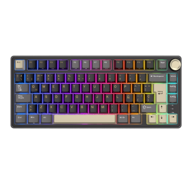 Teclado Royal Kludge RK R75 Cableado PHANTOM - BROWN SWITCH