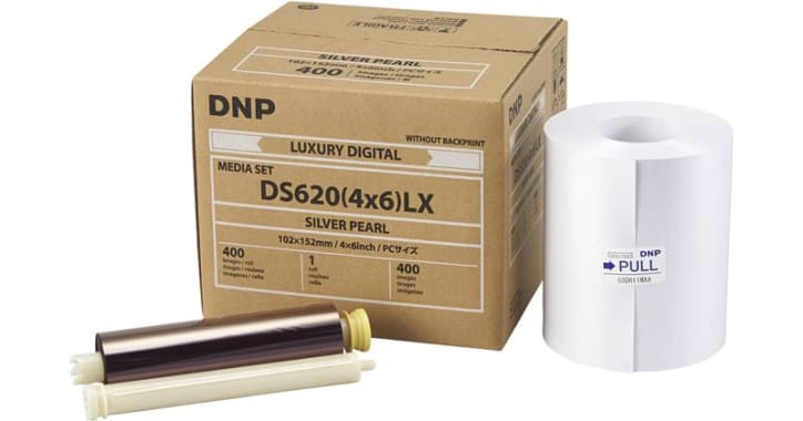 CAJA PAPEL Y CINTA DNP DS620A-4X6 (10x15cm) PERLADO