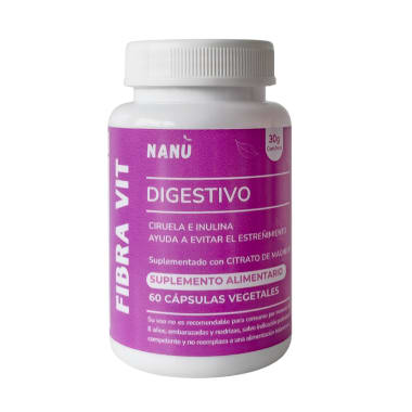 Ciruela Fibra Vit 60 capsulas Marca Nanuva