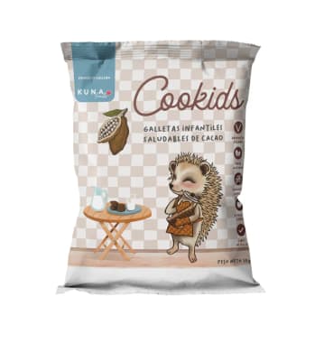 Galletas cookids sabor cacao 30 gr Marca Kuna Foods