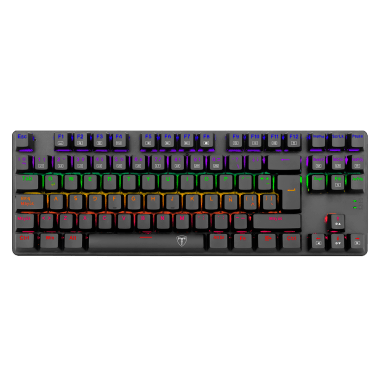 Teclado T-Dagger BORA LITE Rainbow, Spanish T-TGK313GB-LIT BLACK RED SWITCH