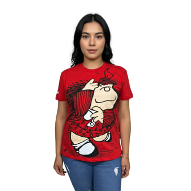 POLO BAS MC MAFALDA MUJER ROJO