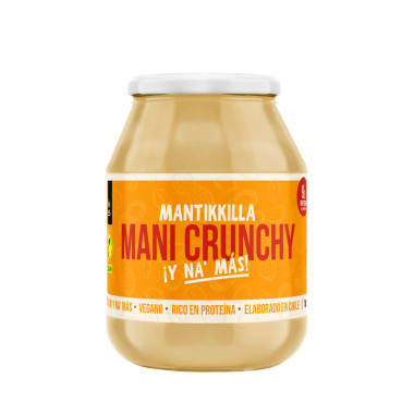 Mantequilla de mani crunchy Mantikkilla 1 kilogramo Marca Tikki Foods