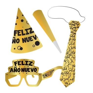 Kit Individual Año Nuevo Corbata