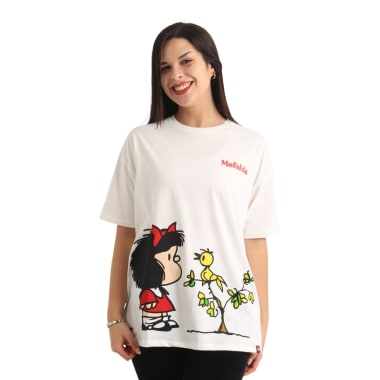 POLO OVERSIZE MC MAFALDA MUJER ALGODÓN