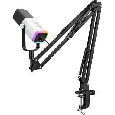Micrófono Fifine AM8T WHITE con Brazo