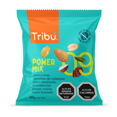 Caja mix power mix 16 unidades de 80 gramos Marca Tribu