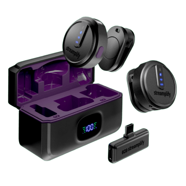 Micrófono Streamplify MIC GO-48 Inalambrico BLACK