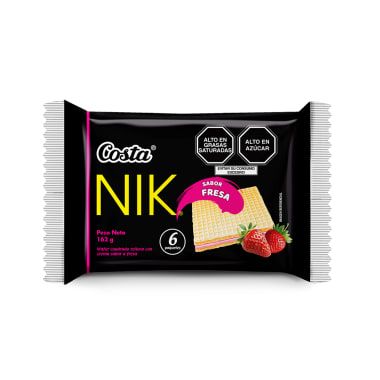 WAFER NIK FRESA DP 6 UNIDADES 