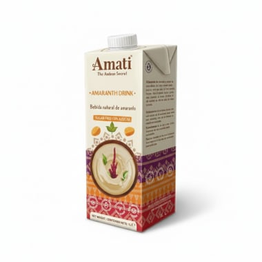 Bebida vegetal de amaranto sin azucar 1 litro Marca Amati 