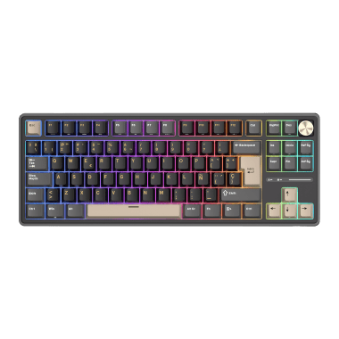 Teclado Royal Kludge RK-R87PRO TKL Cableado PHANTOM - CREAMY SWITCH