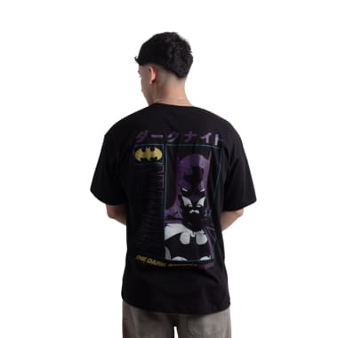 POLO OVERSIZE MC BATMAN HOMBRE ALGODÓN