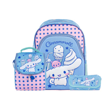 SCOOL RANGER SET MOCH NEW DELUXE OFICIO EVA 3D CINNAMOROLL
