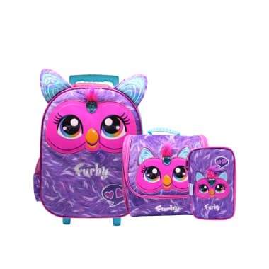 SET MALETA CON RUEDAS FURBY PREMIUM OFICIO