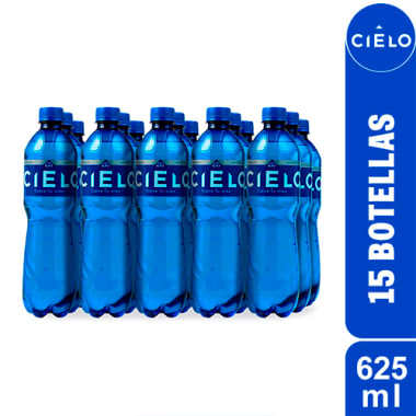 Agua con gas CIELO 625ml Pack 15 Botellas