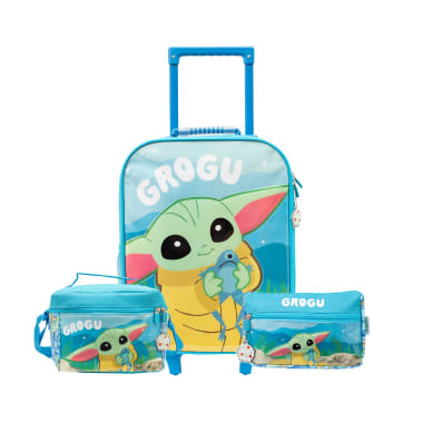 SET MALETA+LONCHERA+CARTUCHERA MANDALORIAN