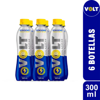 VOLT Ginseng Sin Azúcar 300ml Pack 12 Botellas