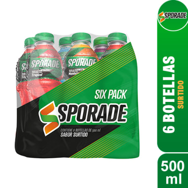 SPORADE Surtido 500ml Pack 6 Botellas
