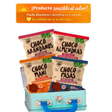 Pack choco bañados 4und
