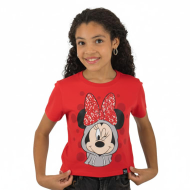 POLO MINNIE MOUSE ROJO NIÑA