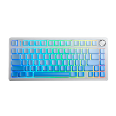 Teclado Aula F75 RGB Inalámbrico Inglés GRADIENT BLUE - STAR VECTOR SWITCH