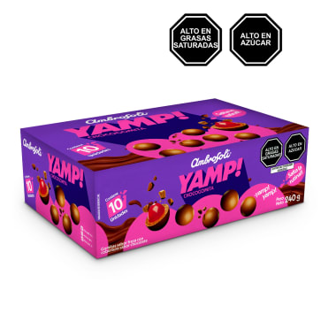 YAMP CHOCO FRESA 10X10X24GR.