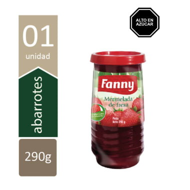 FANNY MERMELADA FRESA VASO 290 GR