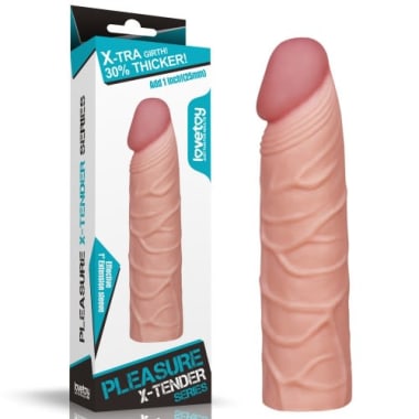PLEASURE X-TENDER PENIS SLEEVE 51 FLESH