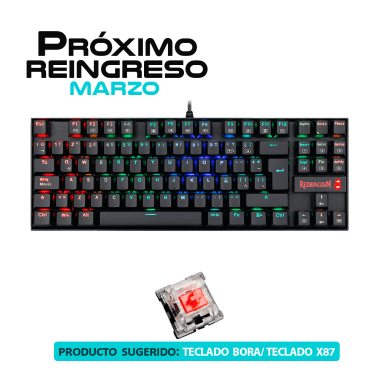 K552RGB KUMARA black RED SWITCH, Español
