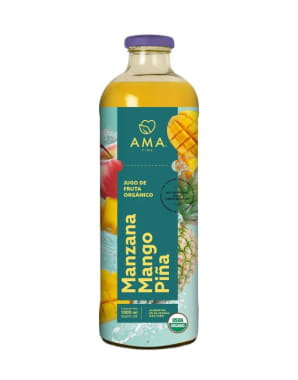 Jugo Manzana mango piña 1 litro Marca Ama