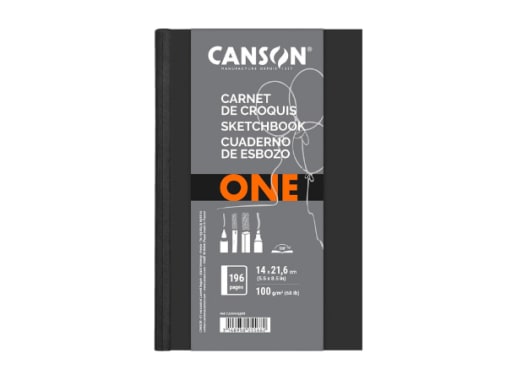 Artbook - Canson - One - 196P. - 100 GSM - 14x21.6cm (A5)