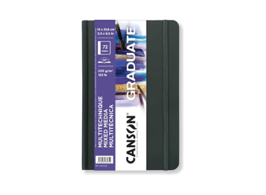 Artbook - Canson - Mix Media - 72P. - 200 GSM - 14x21.6cm (A5)