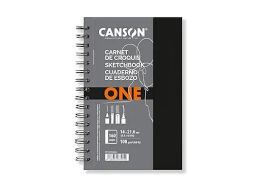 Artbook - Canson - One Esp. - 160P. - 100 GSM - 14x21.6cm (A5)