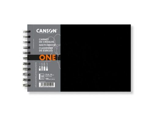 Artbook - Canson - One Esp. - 160P. - 100 GSM - 21.6x14cm (A5)