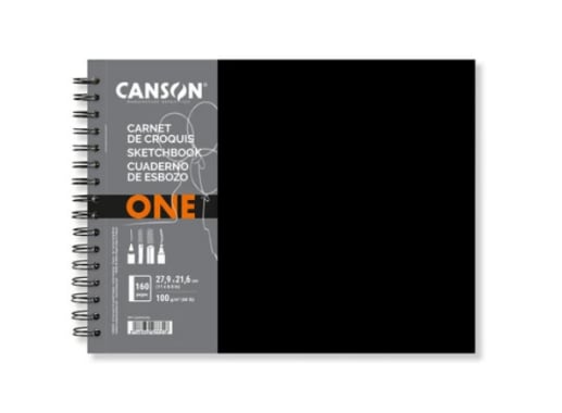 Artbook - Canson - One Esp. - 160P. - 100 GSM - 27.9x21.6cm (A4)