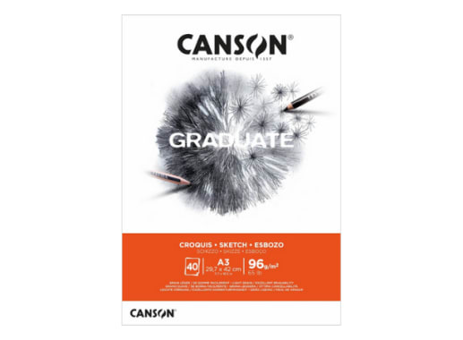 Bloc - Canson - Graduate - 40H. - 96 GSM - A3