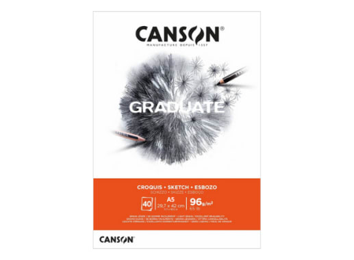 Bloc - Canson - Graduate - 40H. - 96 GSM - A5
