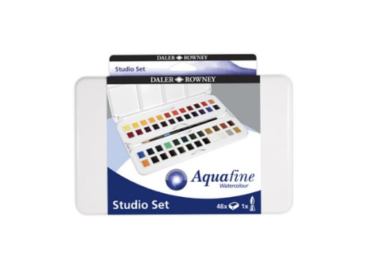 Travel Set Plástico - Daler Rowney - Aquafine - 48 colores