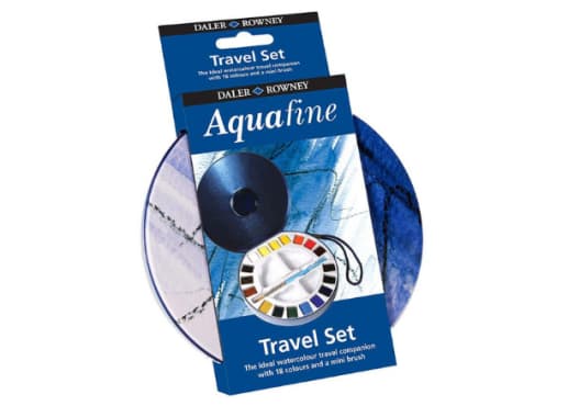Travel Set Metálico - Daler Rowney - Aquafine - 18 colores