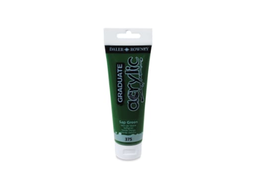 Tubo - Daler Rowney - Graduate Acrylic - 120 mL - Verde Vejiga