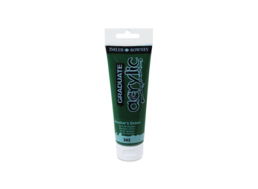 Tubo - Daler Rowney - Graduate Acrylic - 120 mL - Verde Hooker