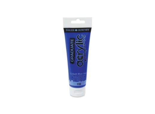 Tubo - Daler Rowney - Graduate Acrylic - 120 mL - Azul Cobalto