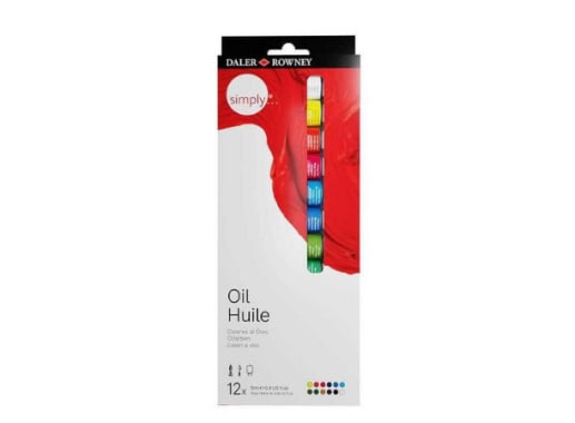 Set - Daler Rowney - Simply Oil 12mL - 12 Unds.