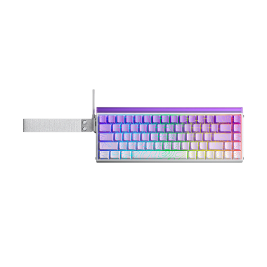 Teclado Aula HERO68HE RGB Cableado Ingles PURPLE/WHITE GRADIENT - DRAGON KING MAGNETIC SWITCH